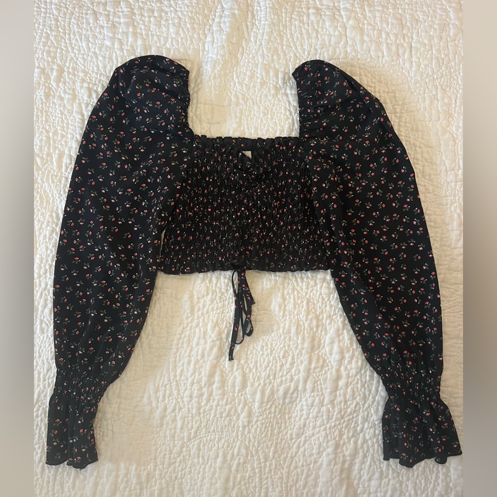 Polly Square Neck Crop Top